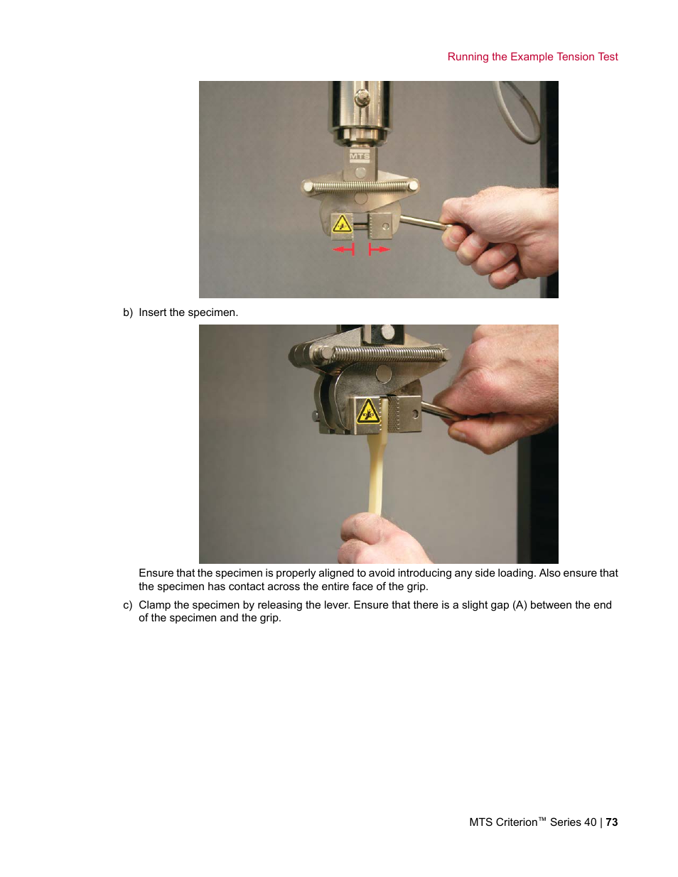 MTS Criterion Series 40 User Manual | Page 73 / 142
