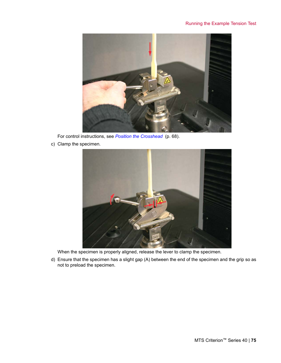 MTS Criterion Series 40 User Manual | Page 75 / 142