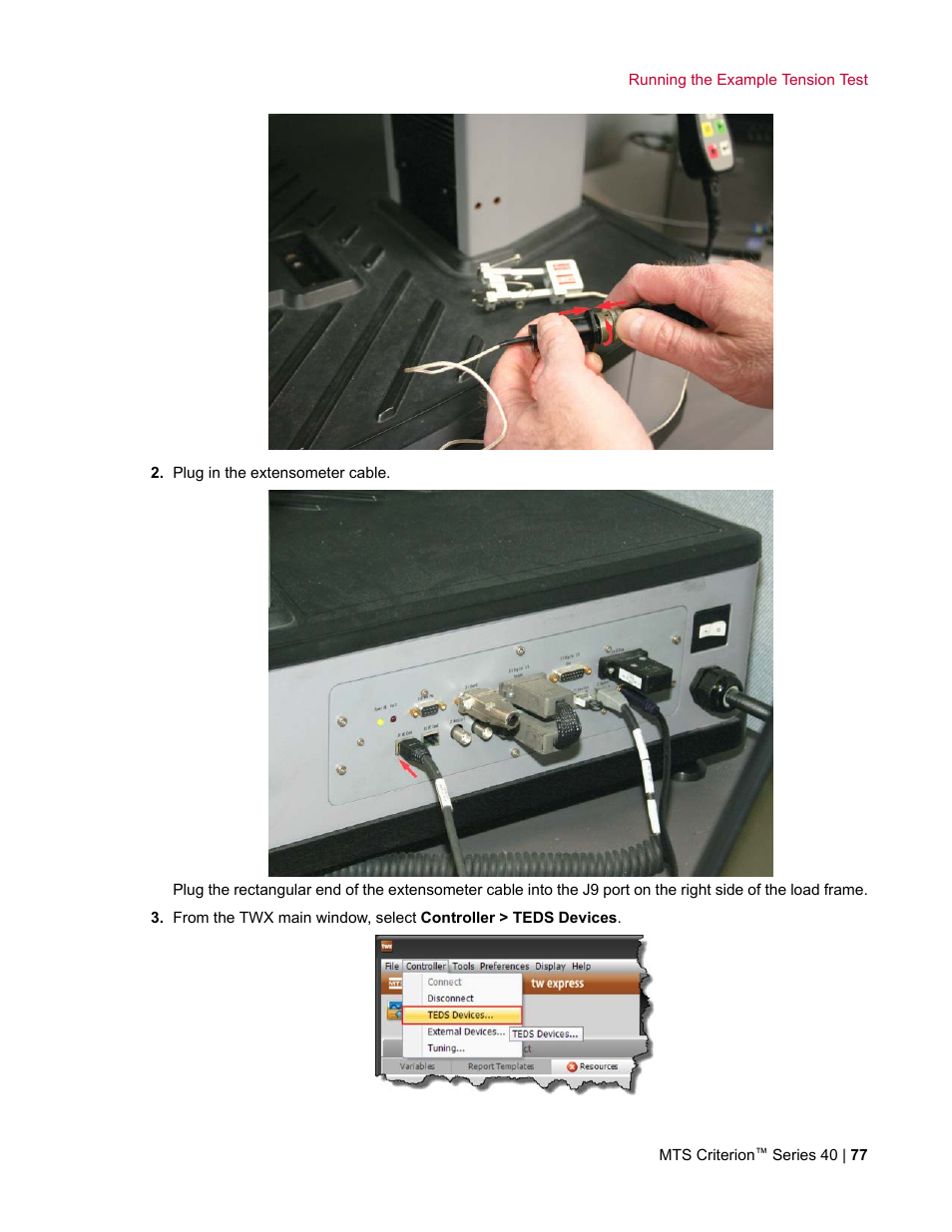 MTS Criterion Series 40 User Manual | Page 77 / 142