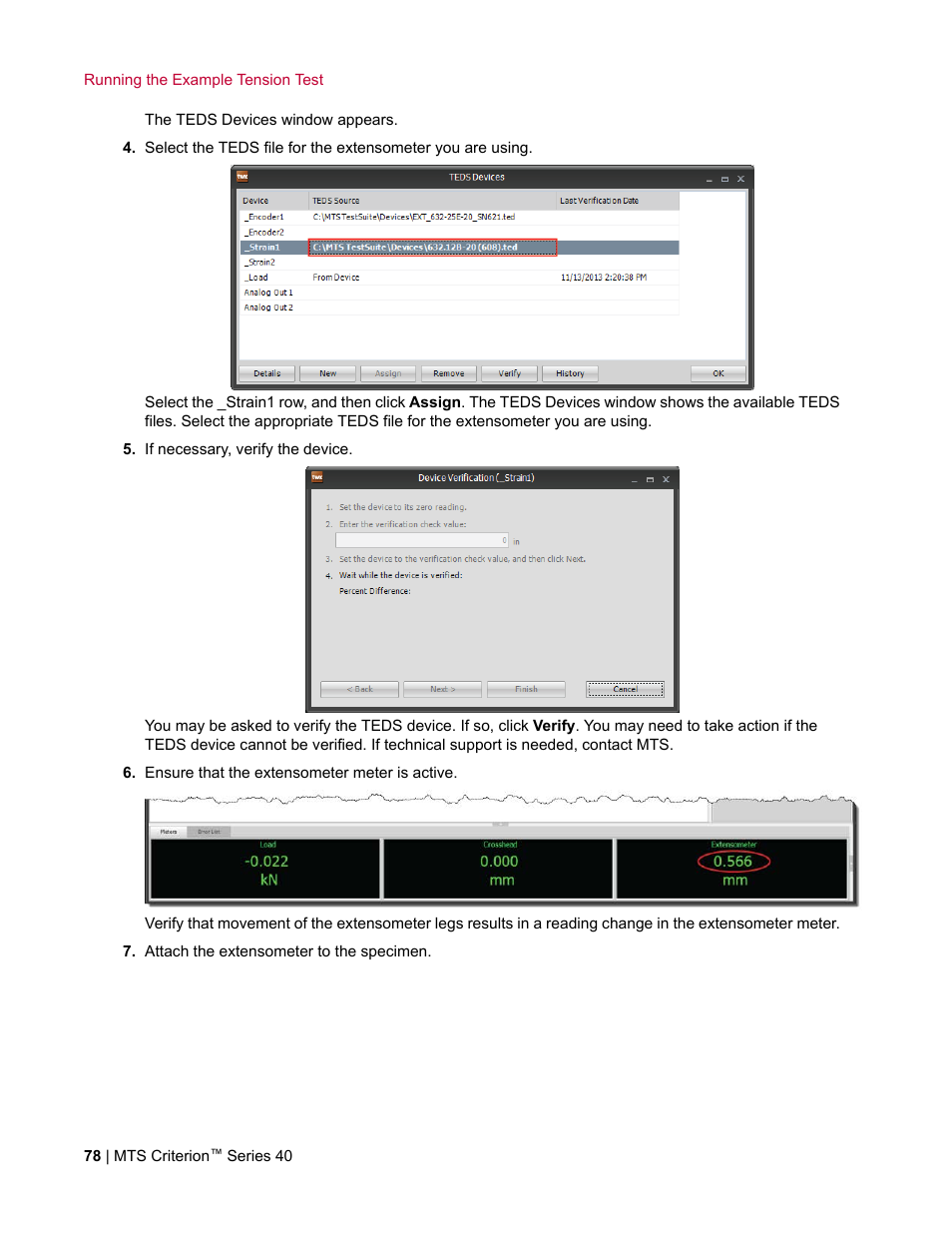 MTS Criterion Series 40 User Manual | Page 78 / 142