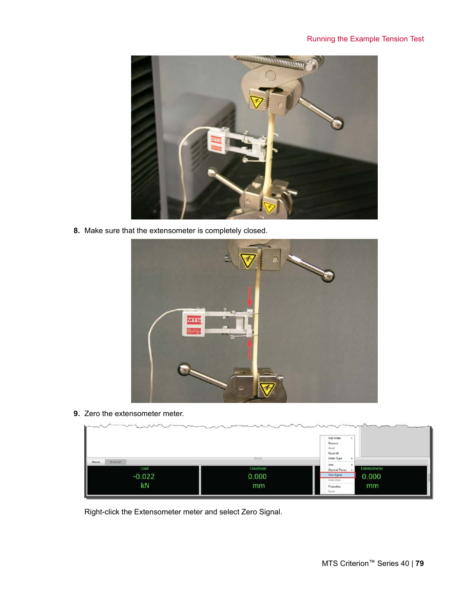 MTS Criterion Series 40 User Manual | Page 79 / 142