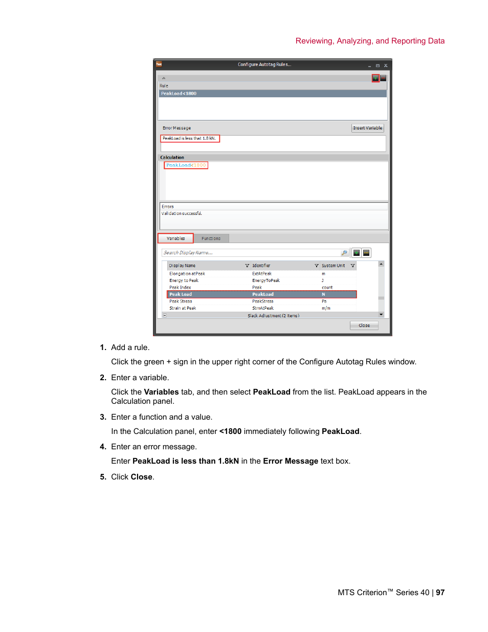 MTS Criterion Series 40 User Manual | Page 97 / 142