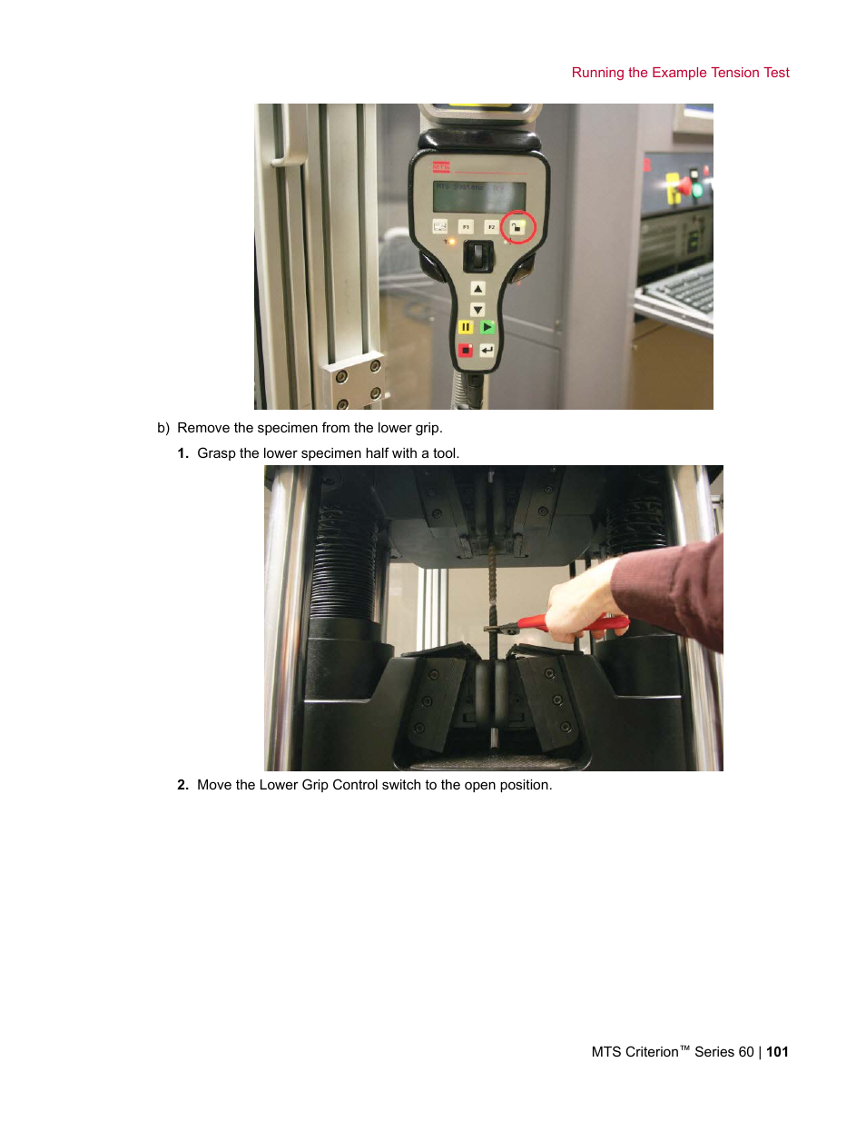 MTS Criterion Series 60 User Manual | Page 101 / 146