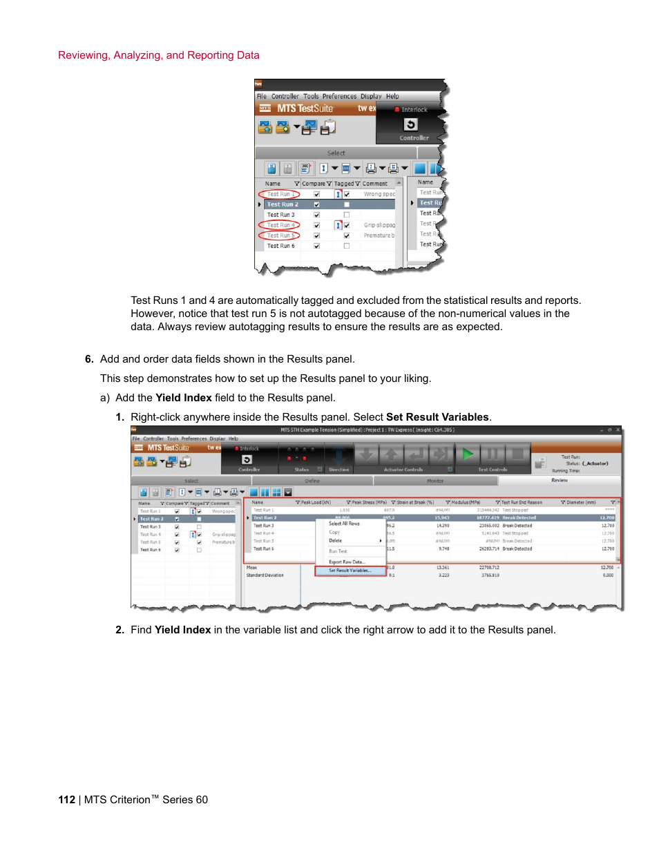MTS Criterion Series 60 User Manual | Page 112 / 146