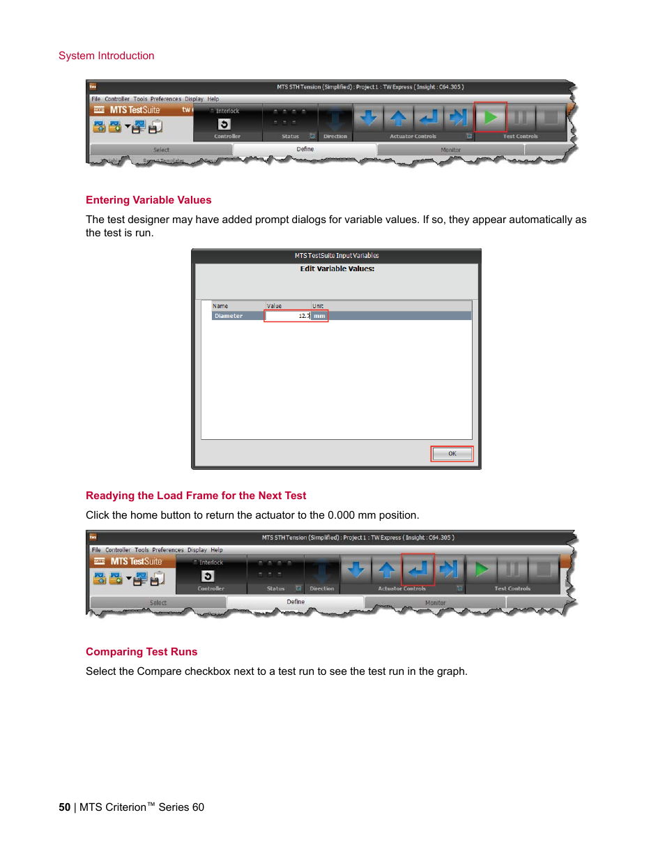 MTS Criterion Series 60 User Manual | Page 50 / 146