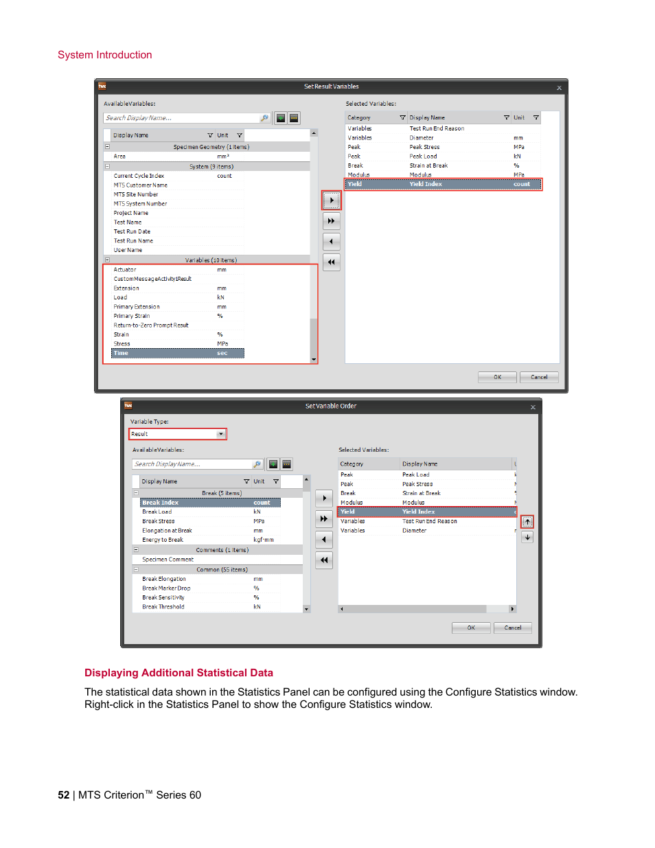 MTS Criterion Series 60 User Manual | Page 52 / 146