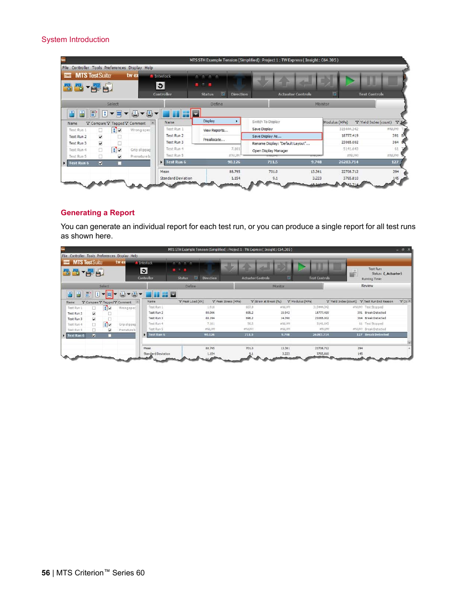 MTS Criterion Series 60 User Manual | Page 56 / 146