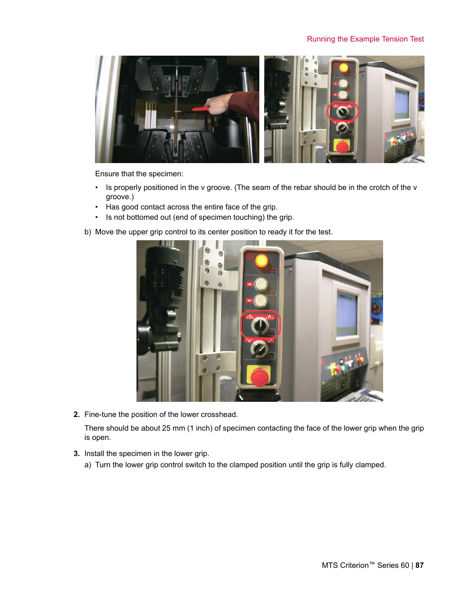 MTS Criterion Series 60 User Manual | Page 87 / 146