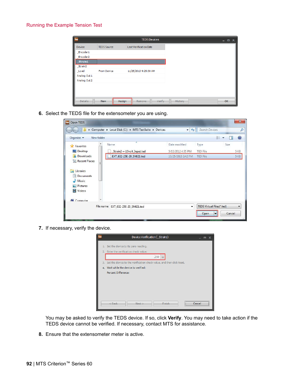 MTS Criterion Series 60 User Manual | Page 92 / 146
