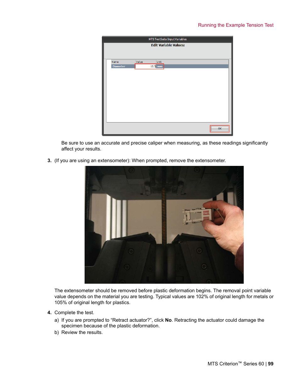 MTS Criterion Series 60 User Manual | Page 99 / 146