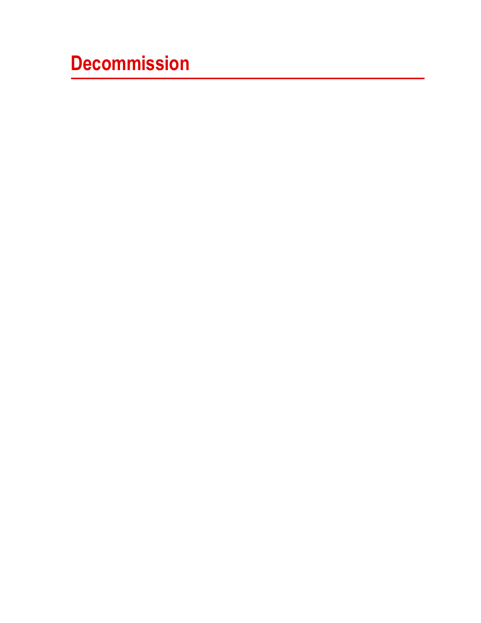 Decommission, Decommission 51 | MTS 85X Damper User Manual | Page 51 / 56