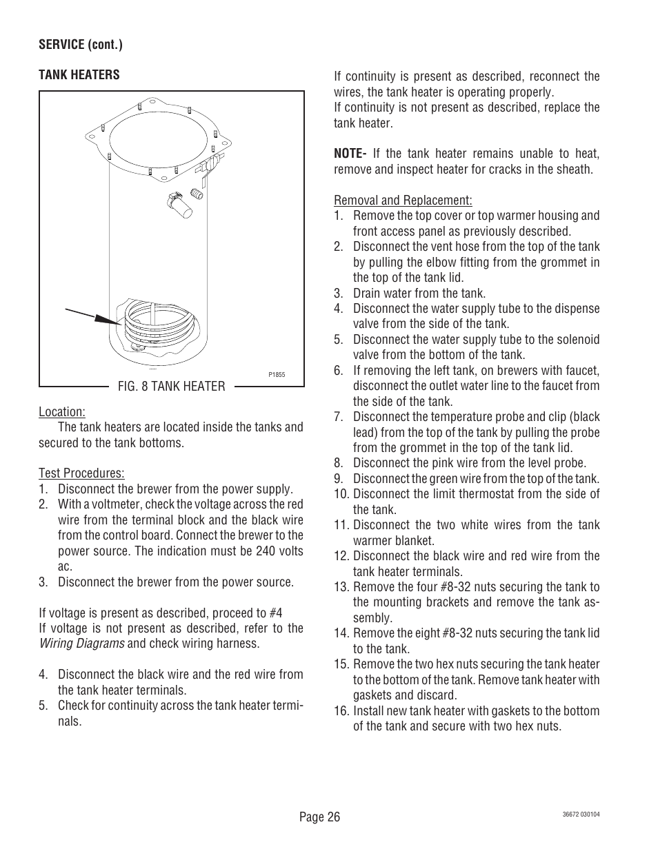 Bunn TWIN APS User Manual | Page 26 / 32