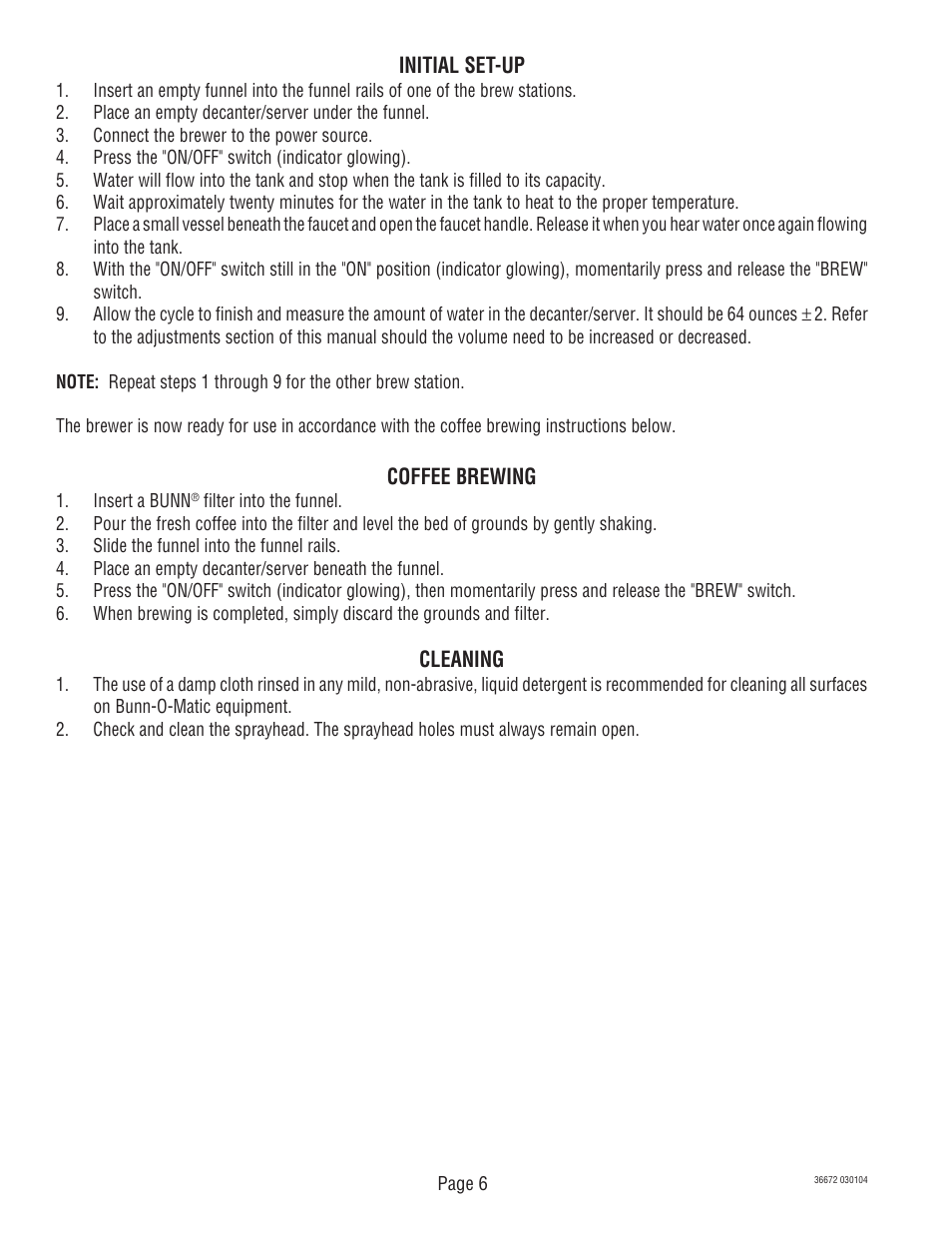 Bunn TWIN APS User Manual | Page 6 / 32