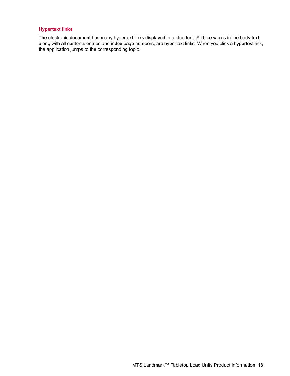 MTS Landmark Tabletop User Manual | Page 13 / 122
