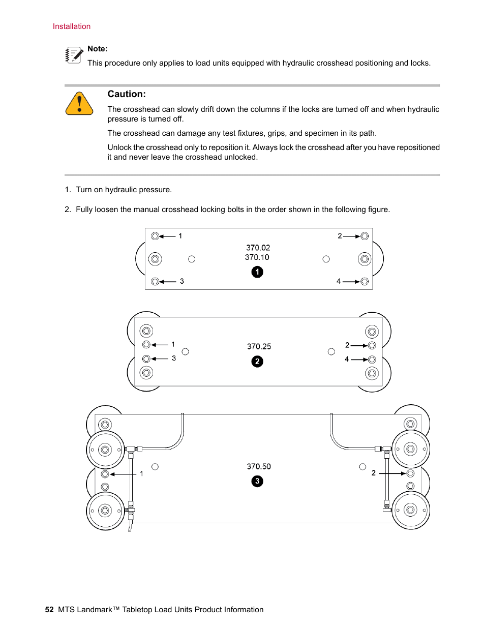 MTS Landmark Tabletop User Manual | Page 52 / 122