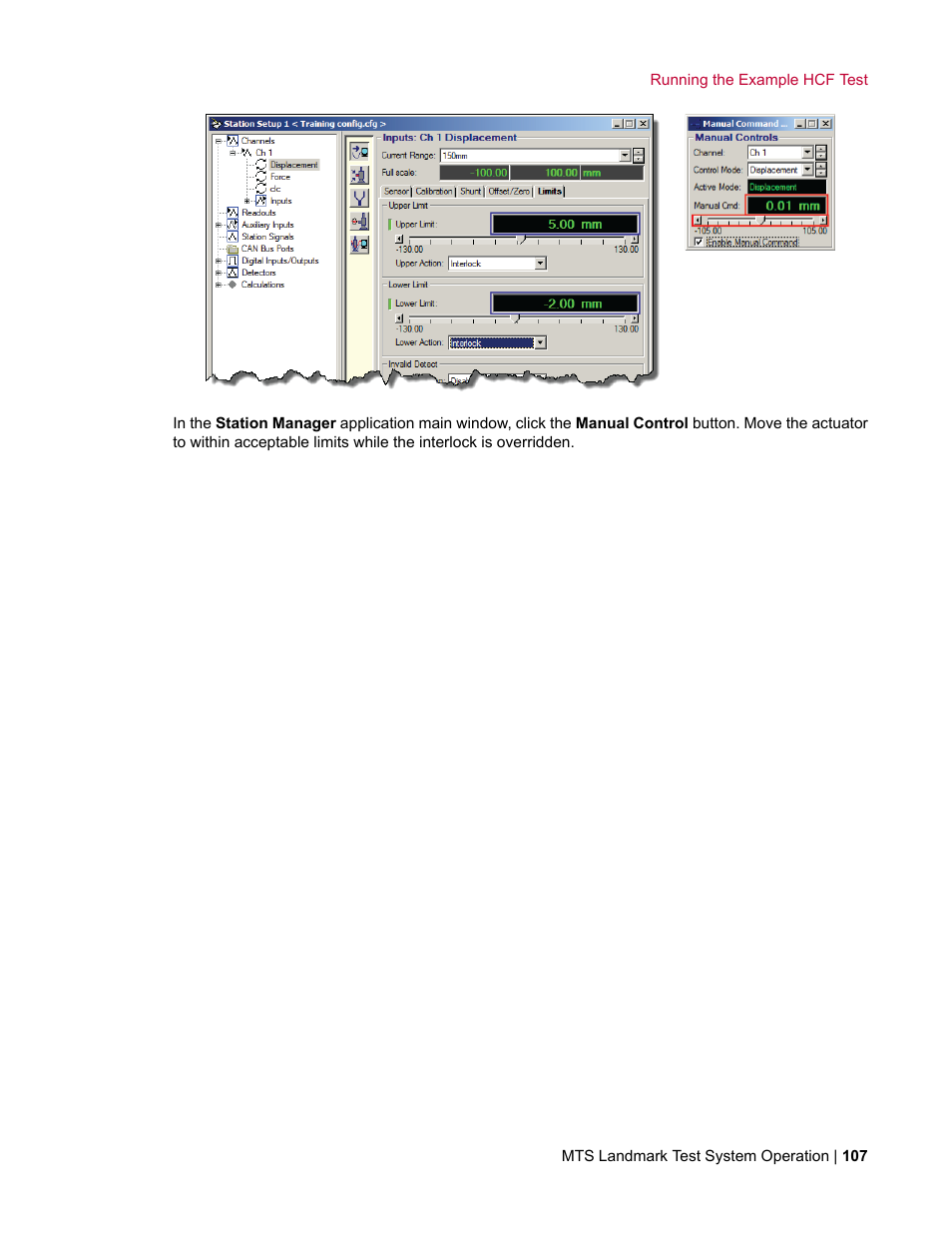 MTS Landmark System User Manual | Page 107 / 126