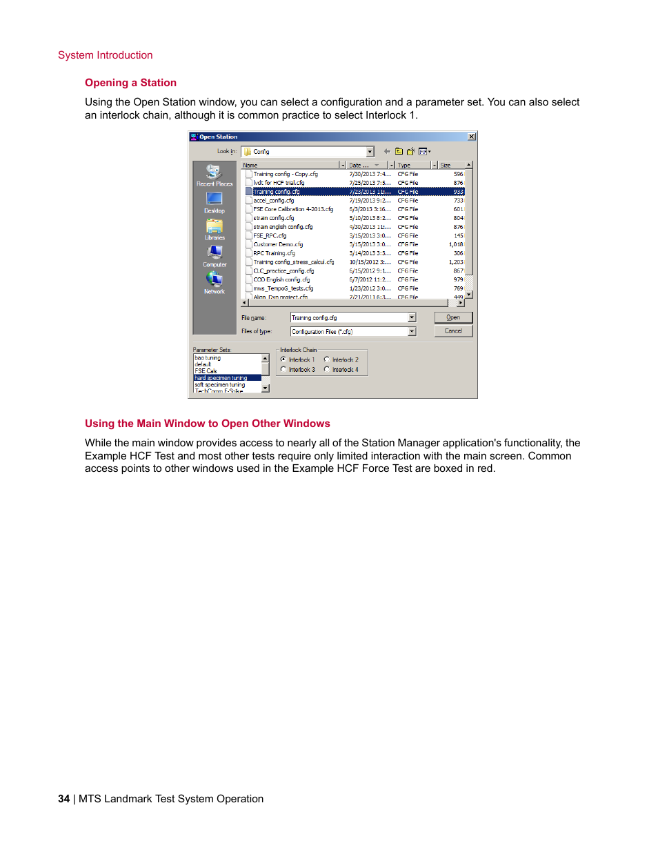 MTS Landmark System User Manual | Page 34 / 126