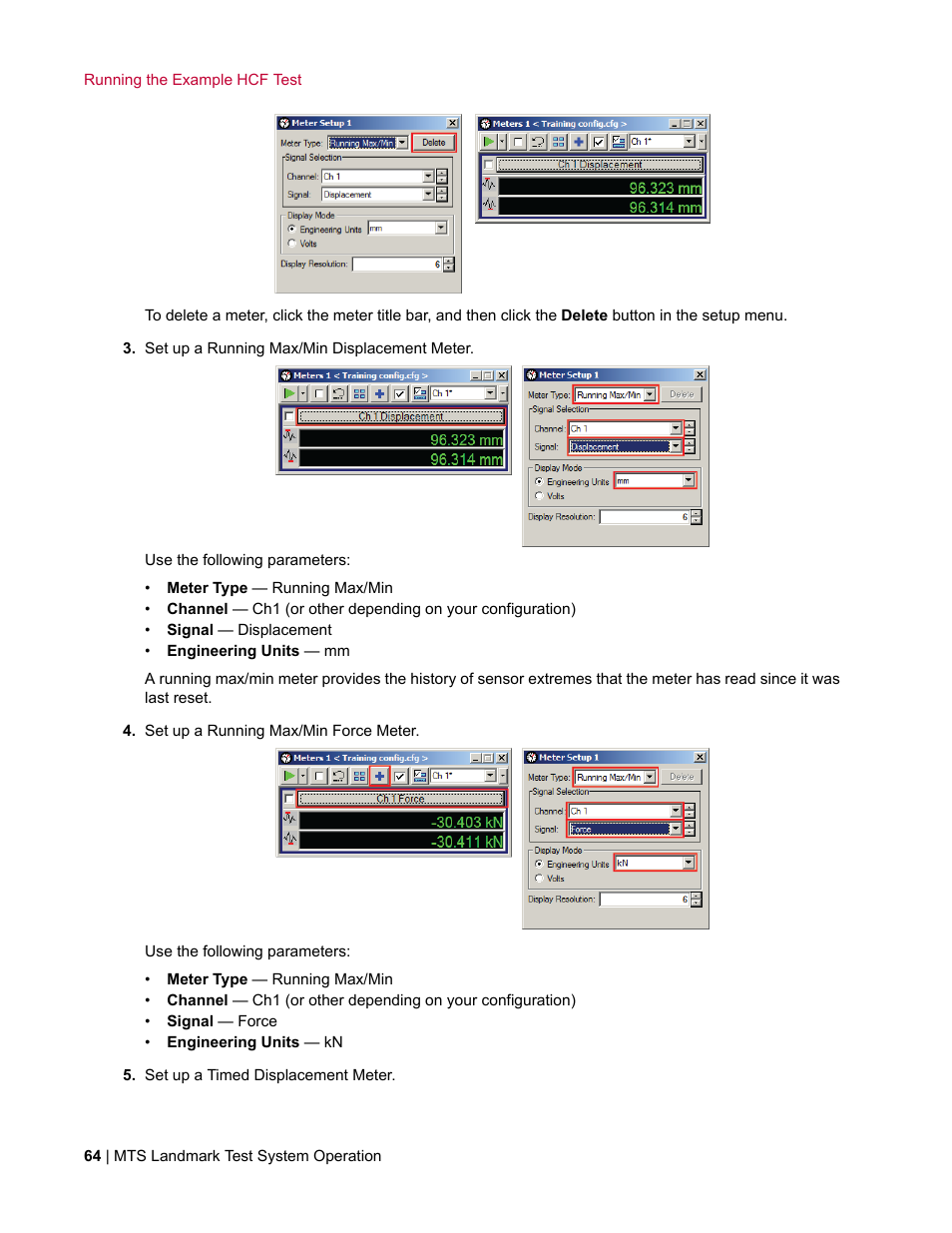 MTS Landmark System User Manual | Page 64 / 126