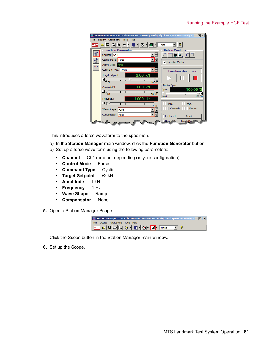 MTS Landmark System User Manual | Page 81 / 126