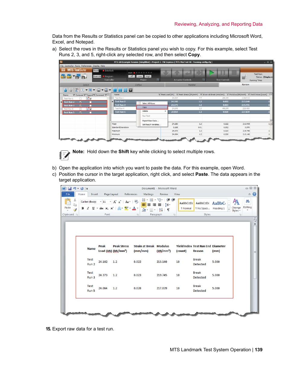 MTS Landmark TWX User Manual | Page 139 / 162