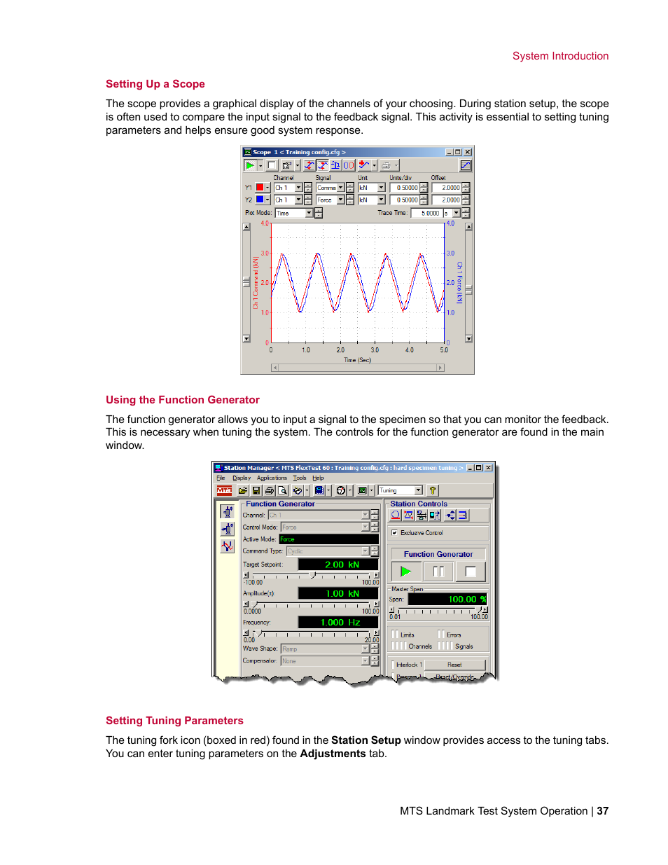 MTS Landmark TWX User Manual | Page 37 / 162