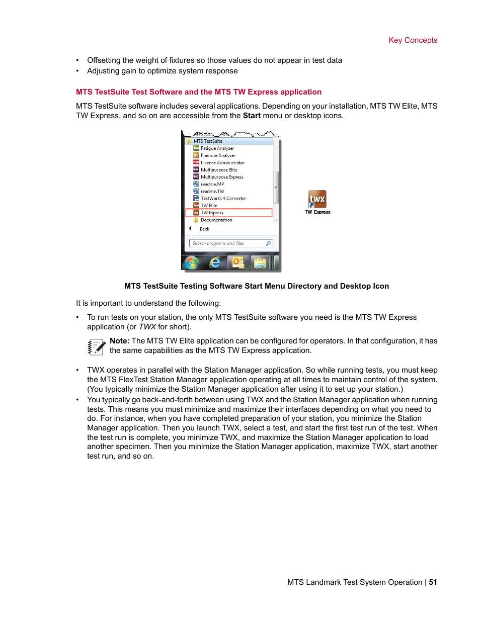 MTS Landmark TWX User Manual | Page 51 / 162