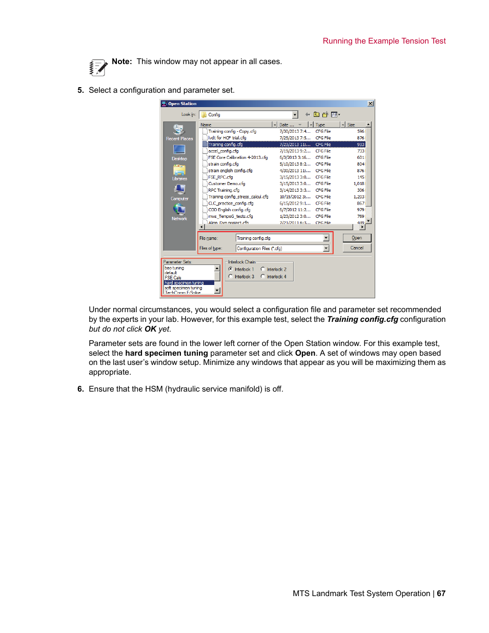 MTS Landmark TWX User Manual | Page 67 / 162