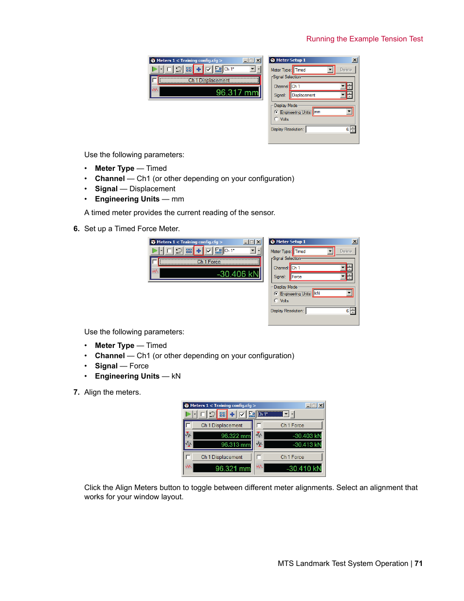 MTS Landmark TWX User Manual | Page 71 / 162