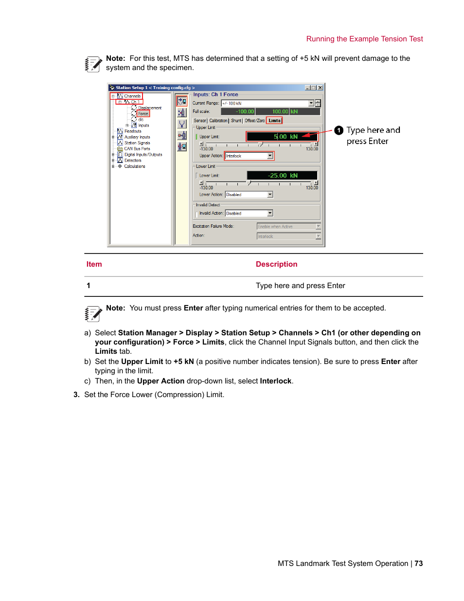 MTS Landmark TWX User Manual | Page 73 / 162