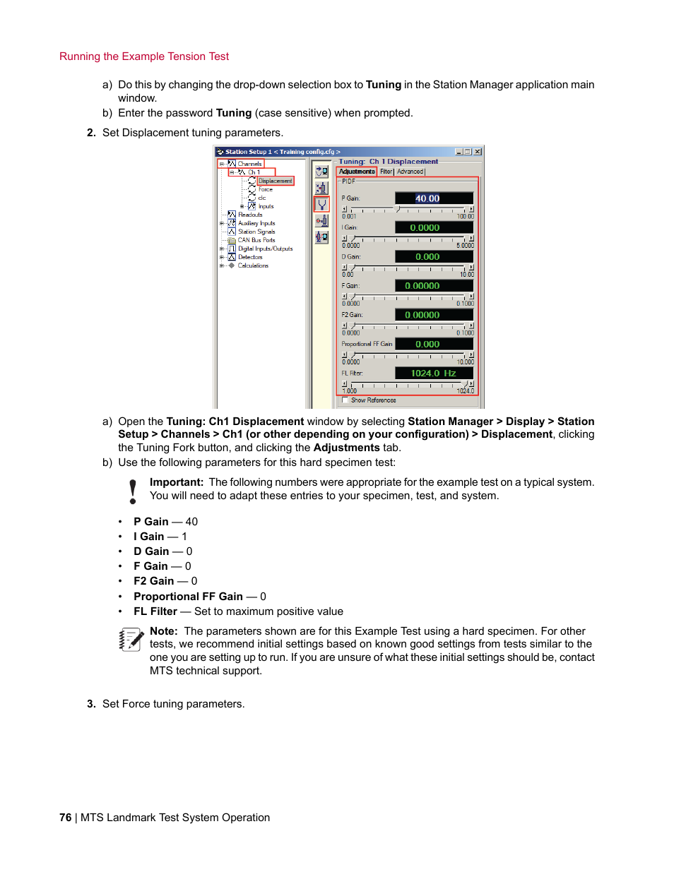 MTS Landmark TWX User Manual | Page 76 / 162