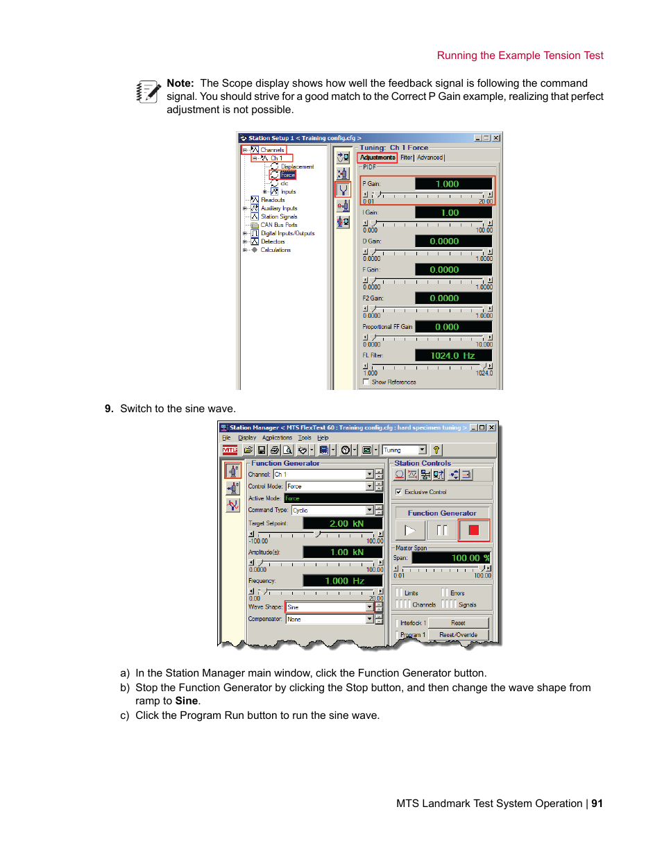 MTS Landmark TWX User Manual | Page 91 / 162