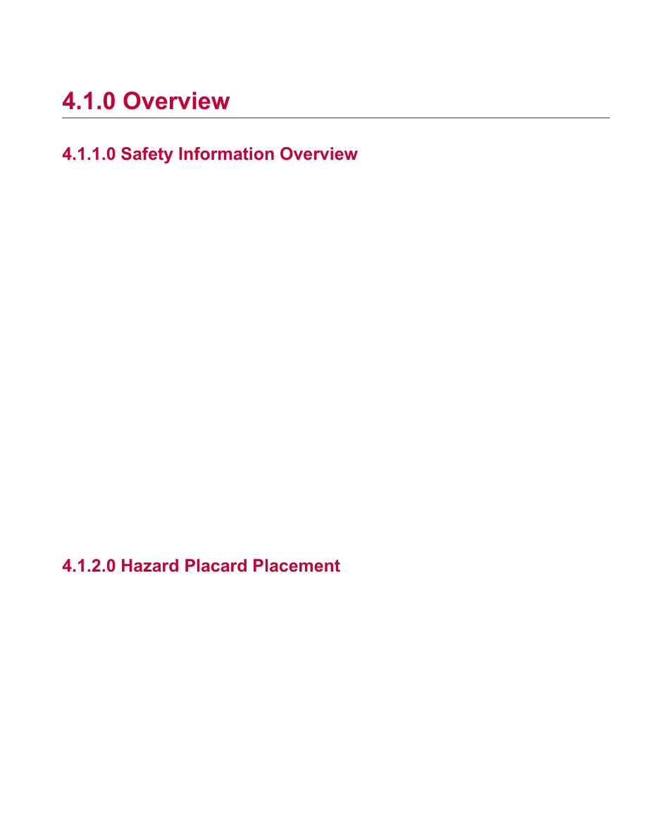 0 overview, 0 safety information overview, 0 hazard placard placement | MTS Material Test Systems User Manual | Page 26 / 80
