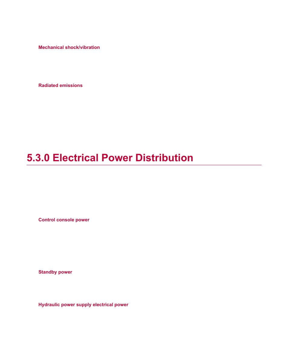 0 electrical power distribution, Electrical power distribution | MTS Material Test Systems User Manual | Page 38 / 80