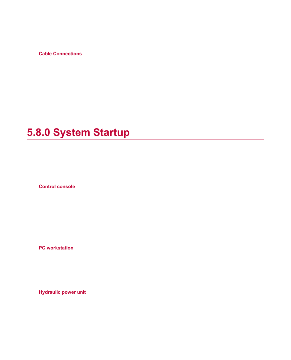 0 system startup, System startup | MTS Material Test Systems User Manual | Page 41 / 80