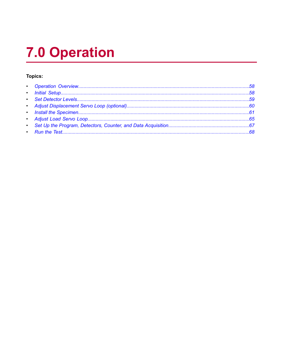 0 operation | MTS Material Test Systems User Manual | Page 57 / 80