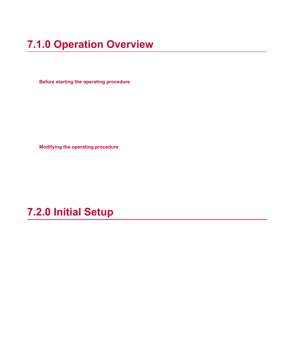 0 operation overview, 0 initial setup, Operation overview | Initial setup | MTS Material Test Systems User Manual | Page 58 / 80