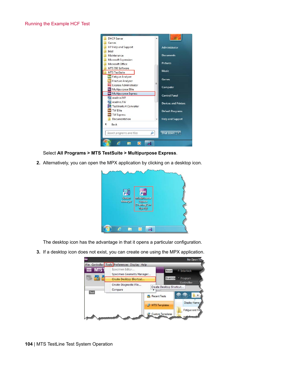MTS TestLine User Manual | Page 104 / 132