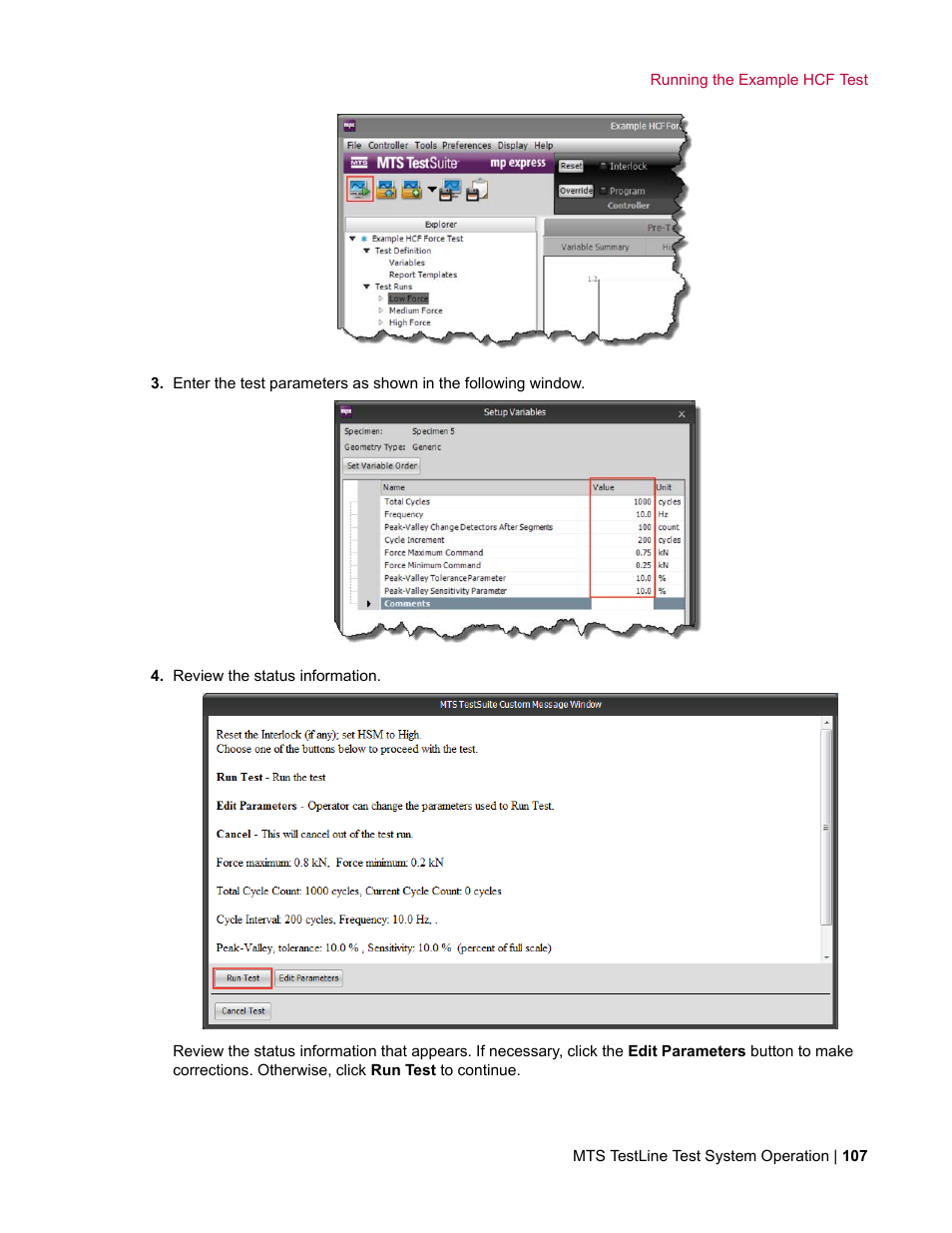 MTS TestLine User Manual | Page 107 / 132