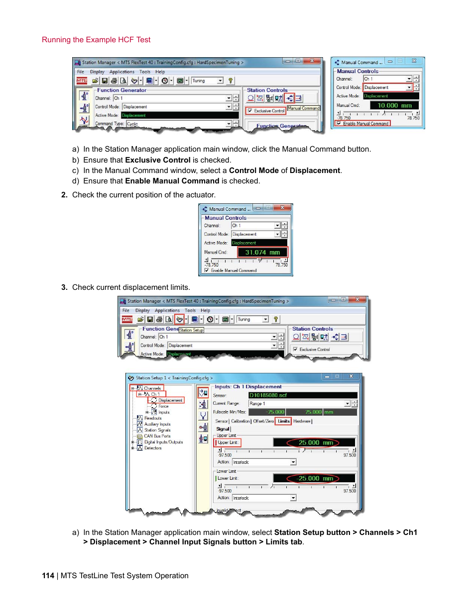MTS TestLine User Manual | Page 114 / 132