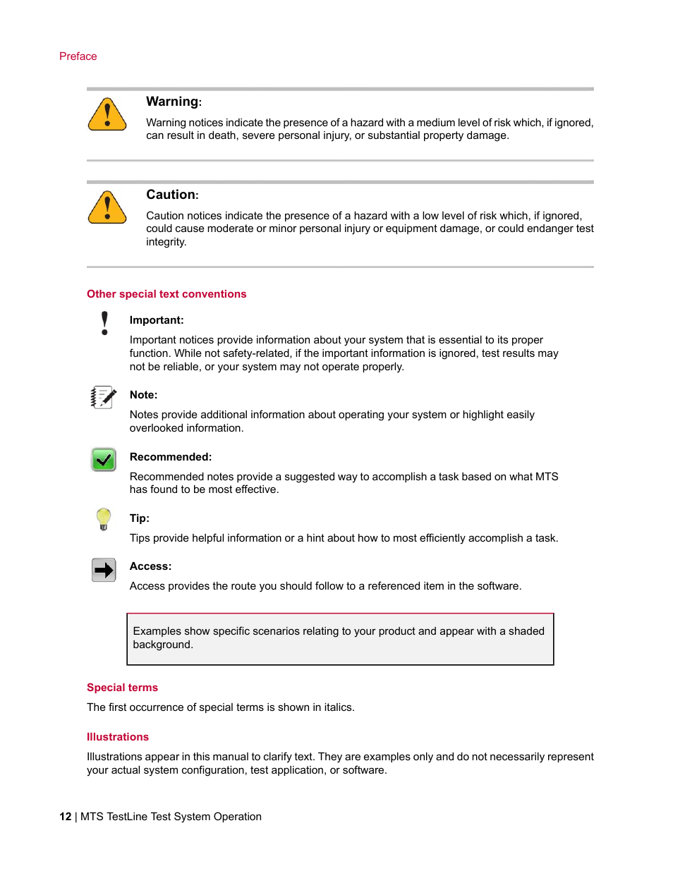 MTS TestLine User Manual | Page 12 / 132