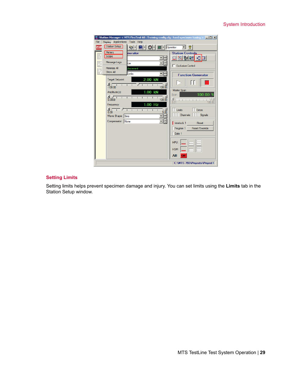 MTS TestLine User Manual | Page 29 / 132