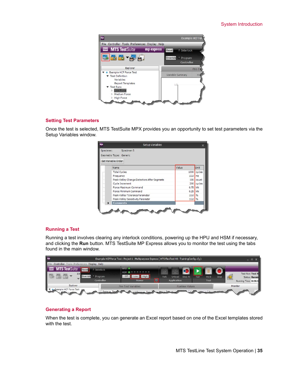 MTS TestLine User Manual | Page 35 / 132