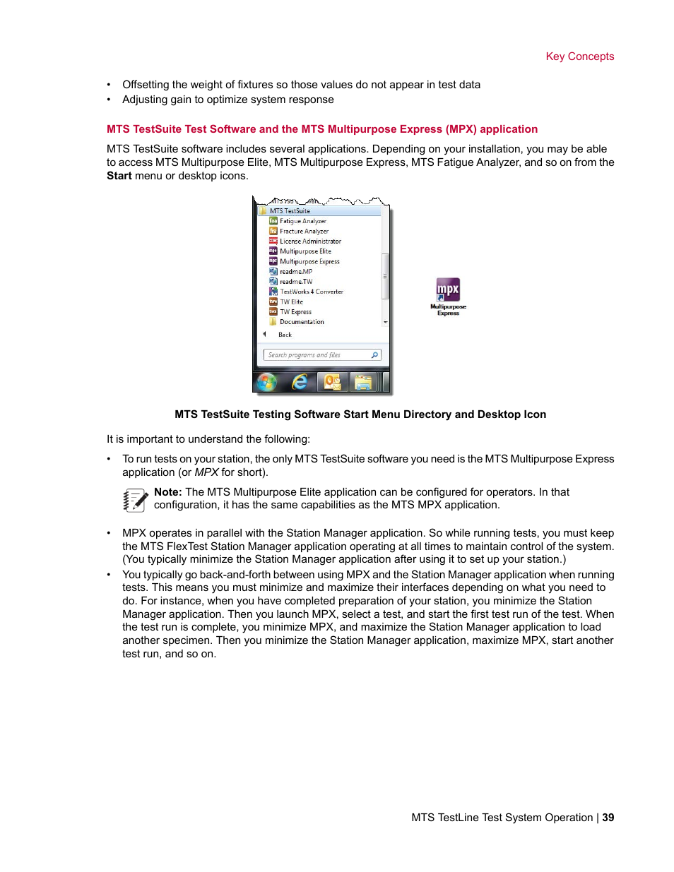MTS TestLine User Manual | Page 39 / 132
