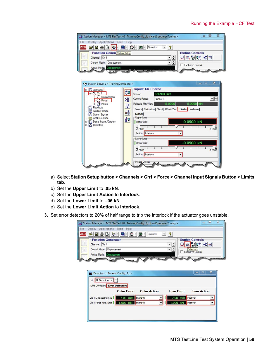 MTS TestLine User Manual | Page 59 / 132