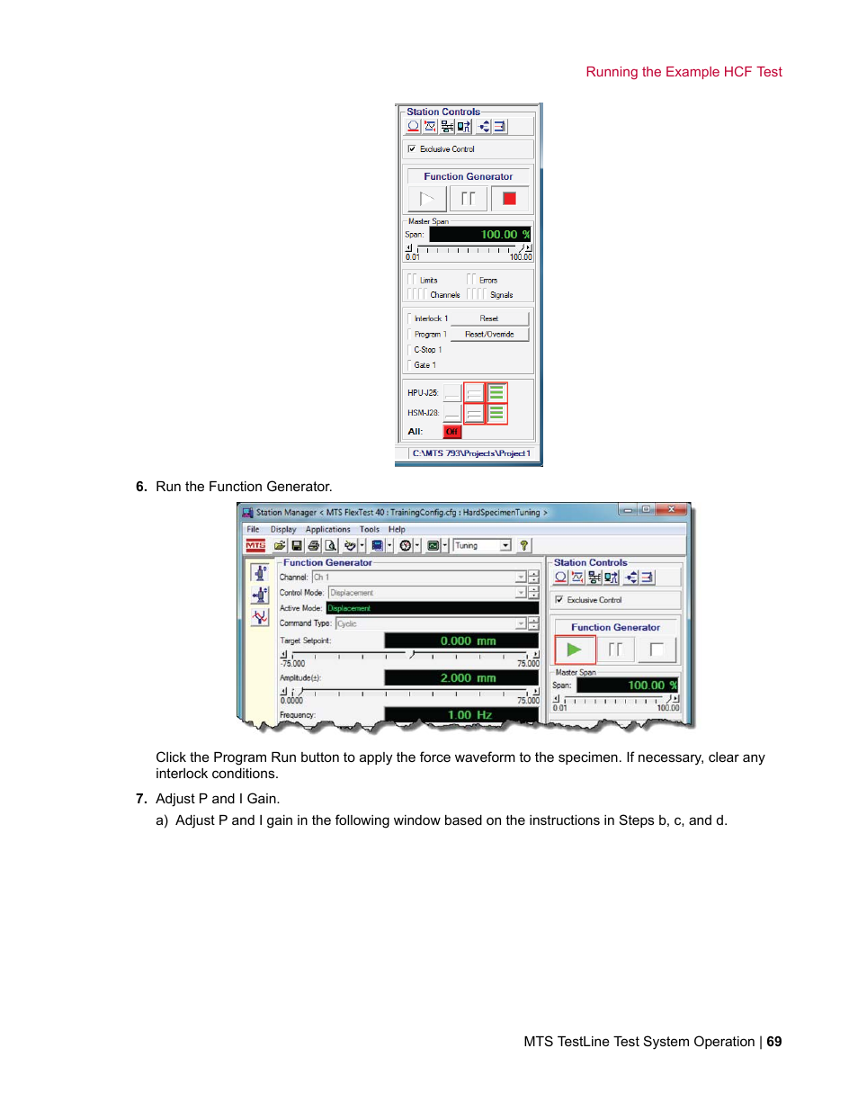 MTS TestLine User Manual | Page 69 / 132