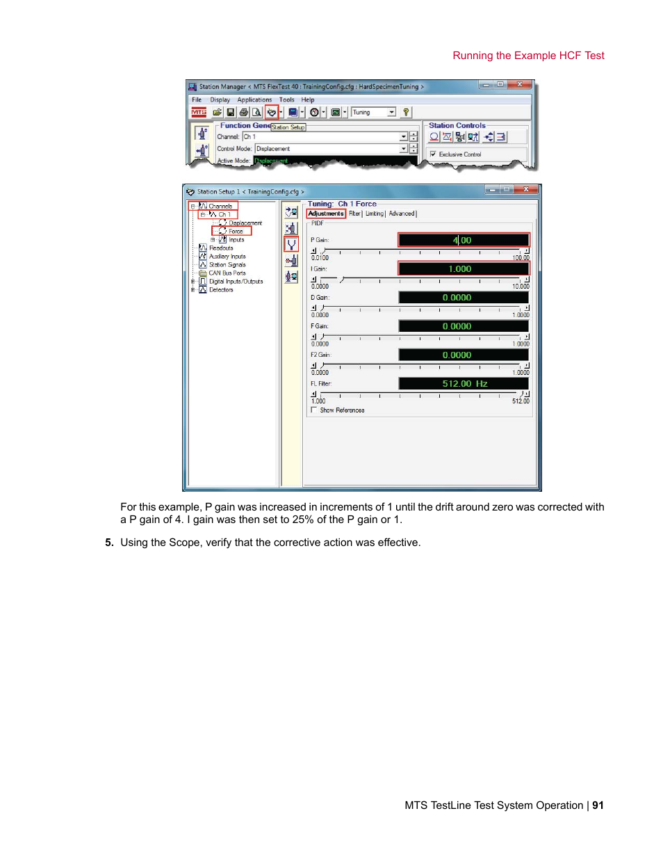 MTS TestLine User Manual | Page 91 / 132