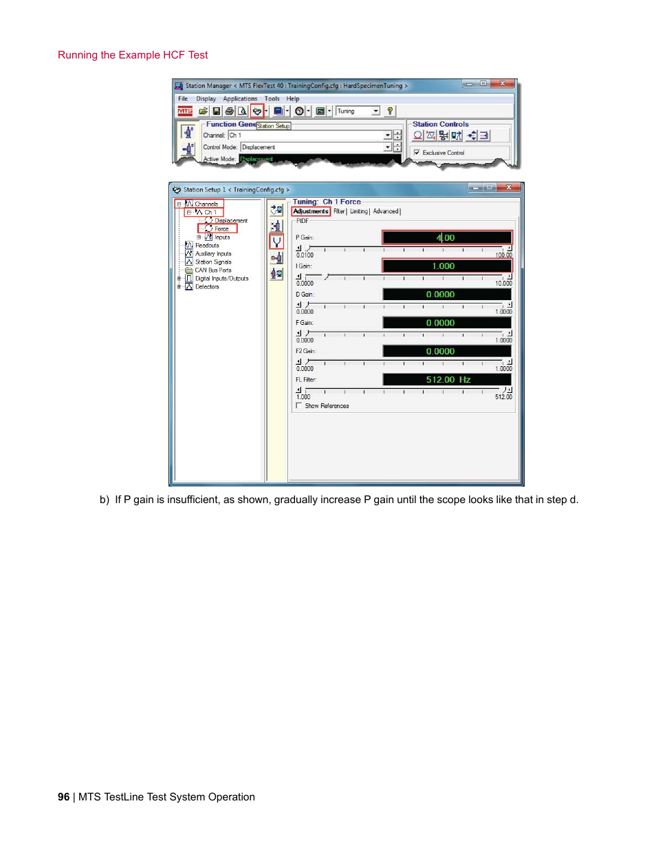 MTS TestLine User Manual | Page 96 / 132