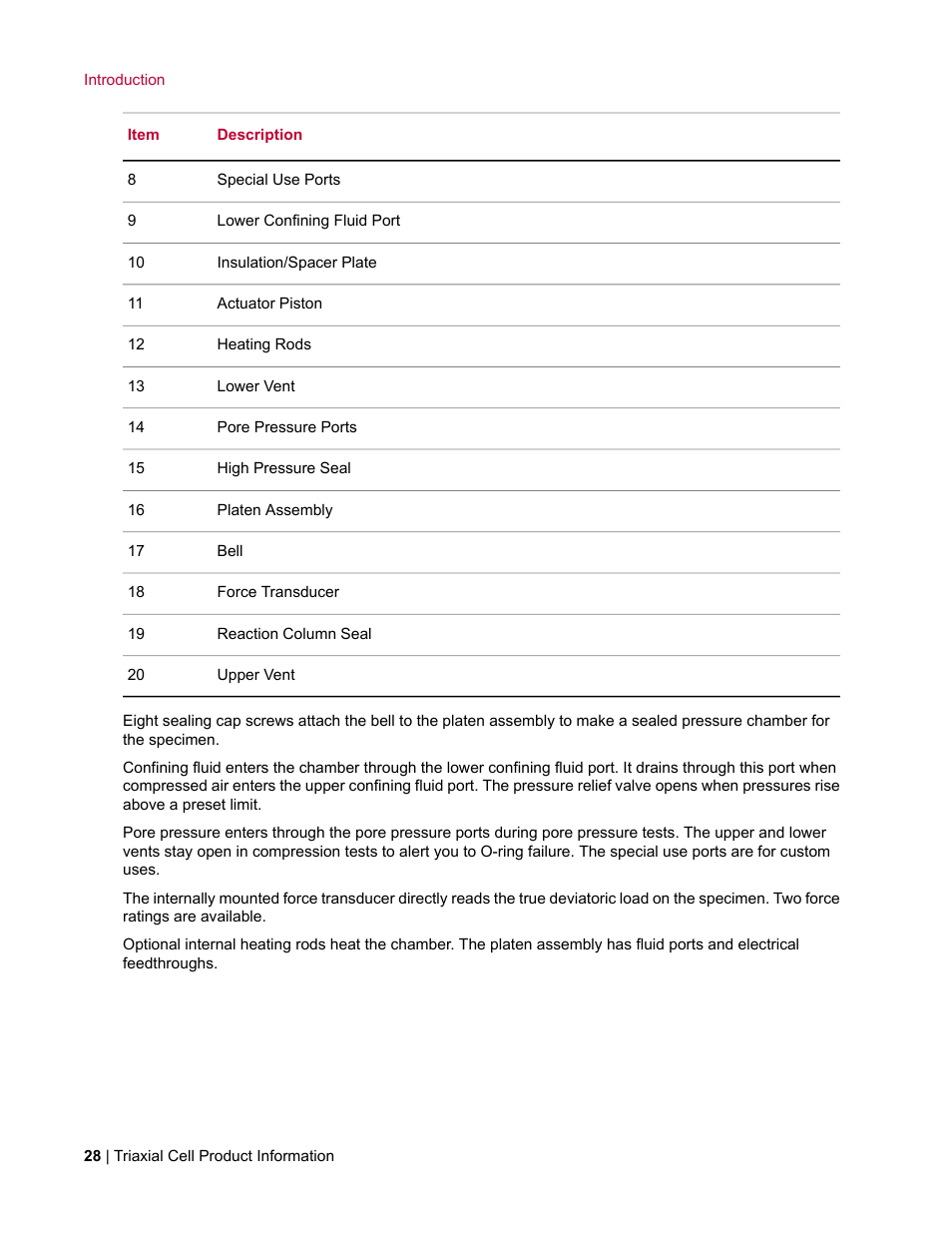 MTS Triaxial Cell Models 656-06 User Manual | Page 28 / 86