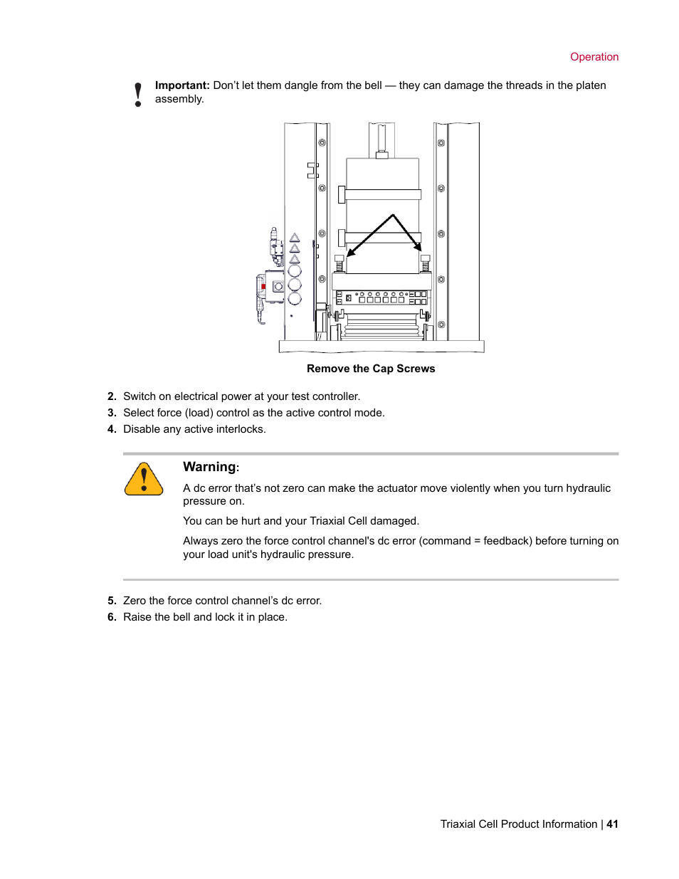 MTS Triaxial Cell Models 656-06 User Manual | Page 41 / 86