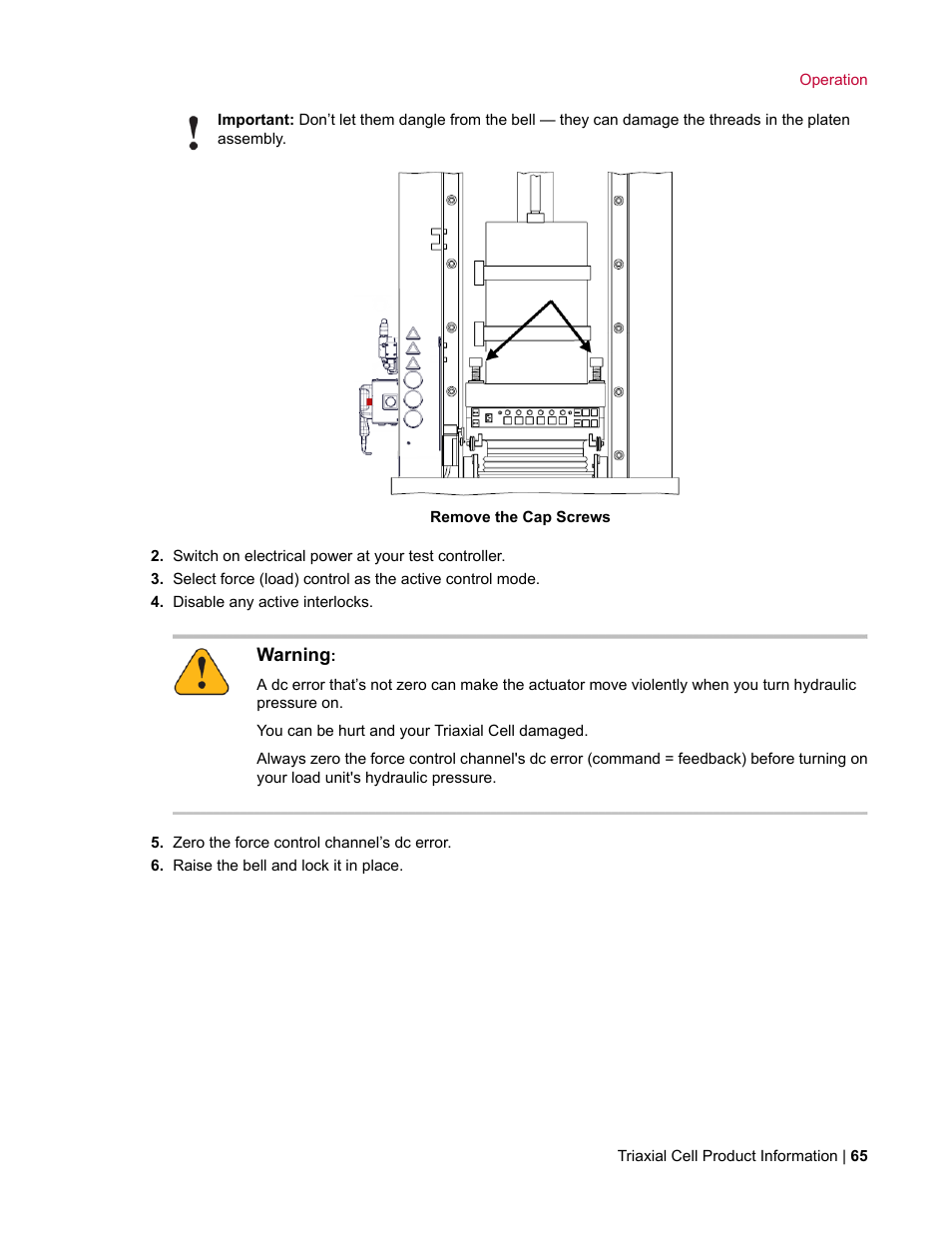 MTS Triaxial Cell Models 656-06 User Manual | Page 65 / 86